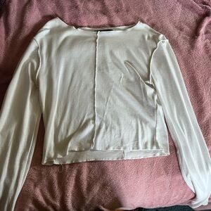 size is medium, brand is zara and color is white